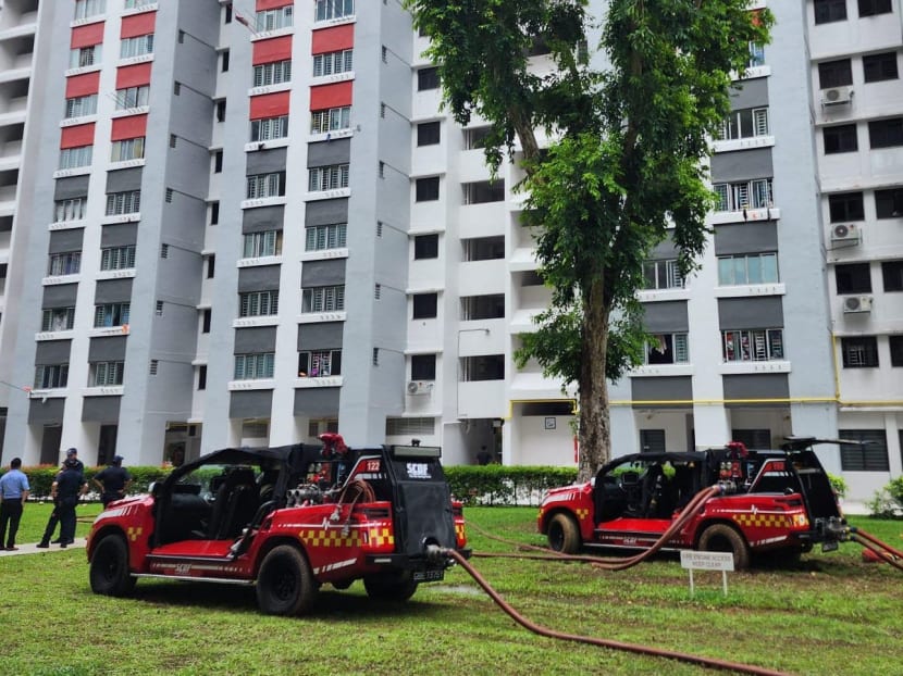 The Singapore Civil Defence Force said that it was alerted to a fire at Block 91 Henderson Road at about 11.10am on Dec 8, 2022. 