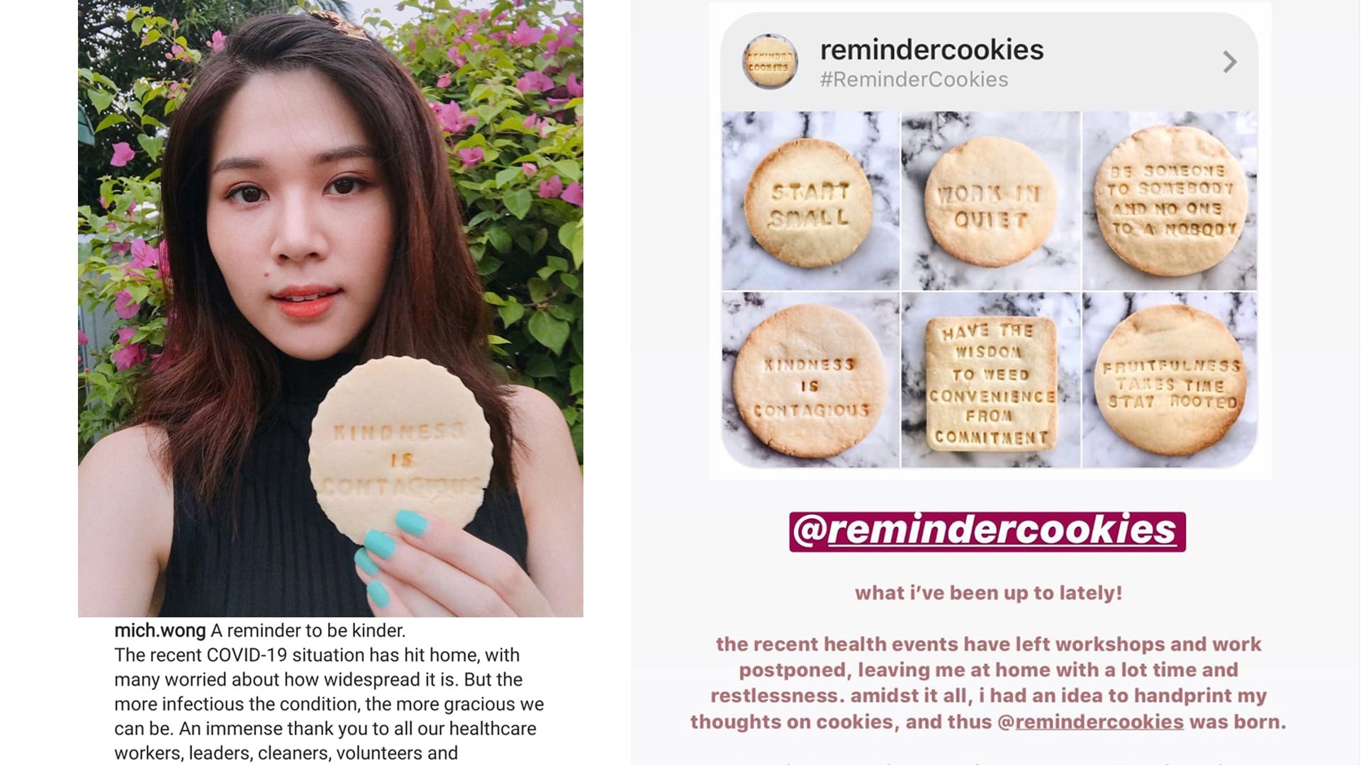 Michelle Wong Hopes To Help Others Manage Covid-19 Anxiety With Her Motivational Cookies Michelle Wong Hopes To Help Others Manage Covid-19 Anxiety With Her Motivational Cookies