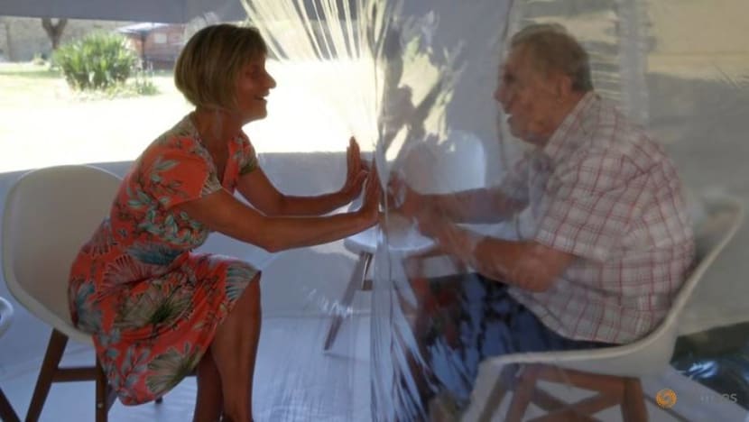Cuddling in COVID-19: 'Hug bubble' lets seniors feel the magic of touch