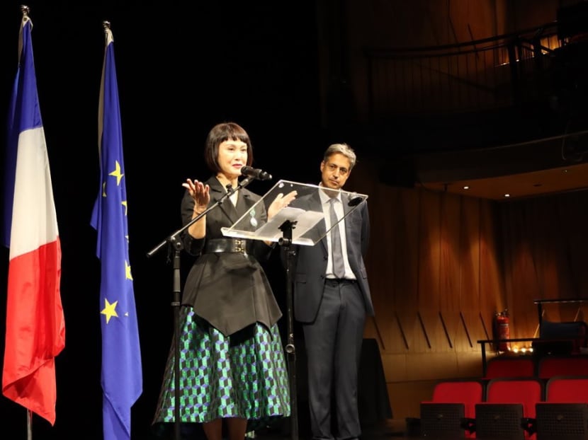 How did Janice Koh celebrate becoming a French knight? Hint: Not with French food How did Janice Koh celebrate becoming a French knight? Hint: Not with French food