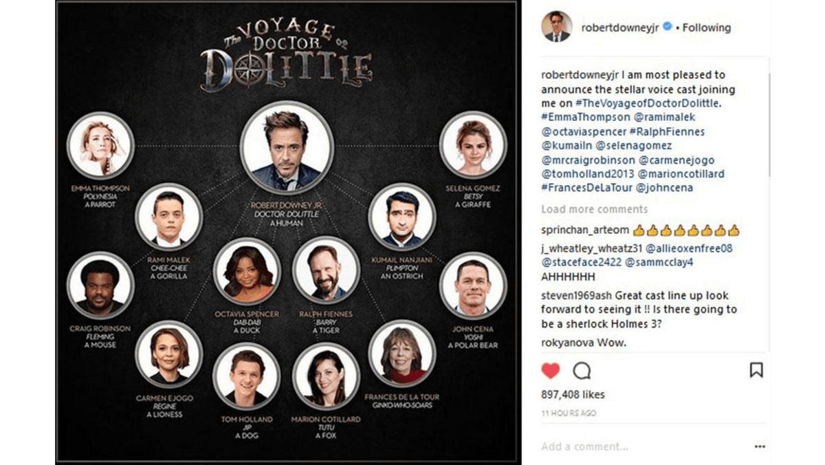Dolittle cast on sale