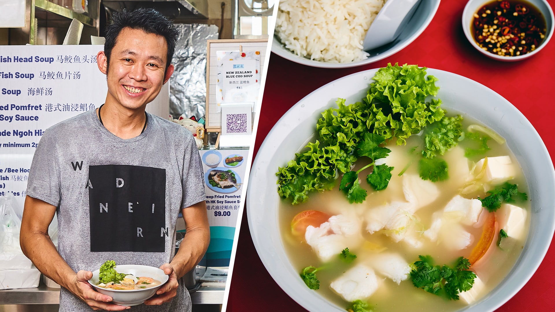 Ex-Naked Finn Head Chef Opens Fish Soup Hawker Stall; Atas Blue Cod On Menu