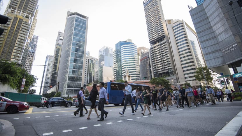 office workers cbd singapore