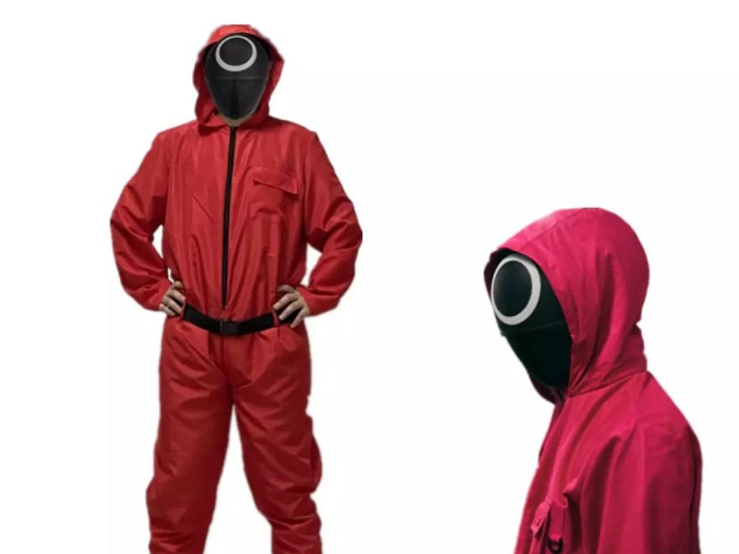 red hooded jumpsuit squid game