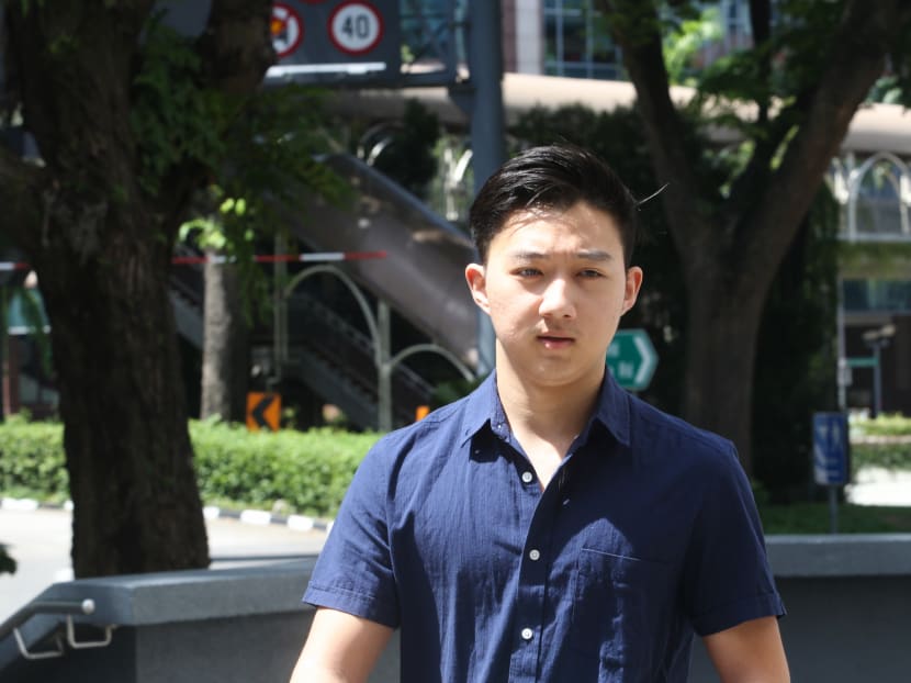 Herman Shi Ximu, 19, was jailed six weeks and disqualified from driving for 18 months for causing a 66-year-old driver to suffer broken ribs after a collision Photo: Koh Mui Fong/TODAY