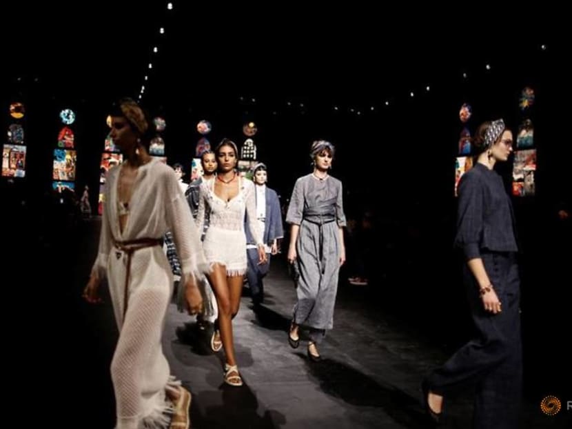 With masked guests, Dior returns to catwalk in Paris With masked guests, Dior returns to catwalk in Paris