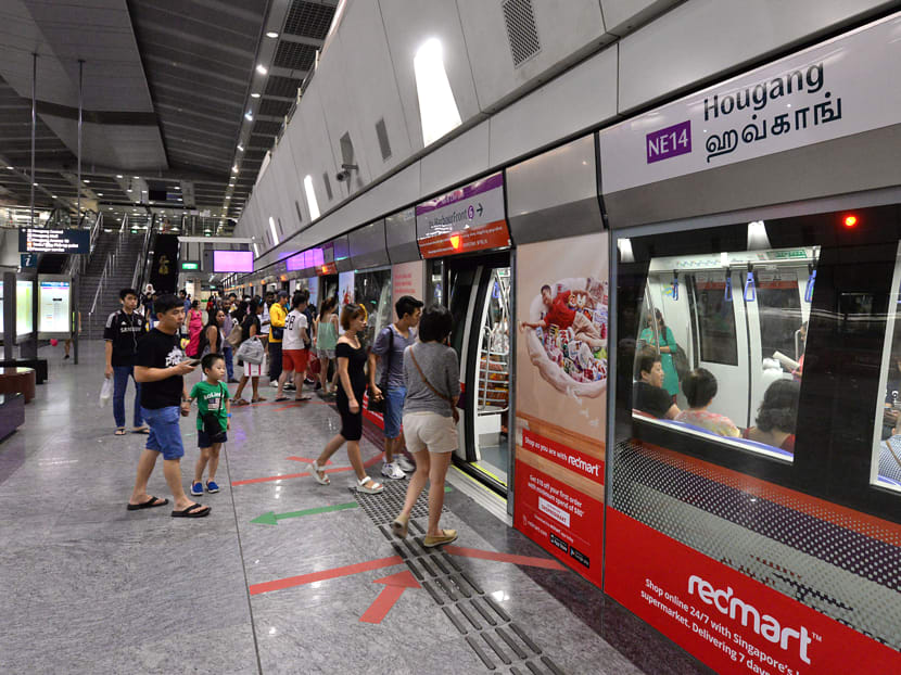 From April 1, the Land Transport Authority will take over ownership of the trains, signaling systems and other operating assets of North East Line and Sengkang and Punggol Light Rail Transit from SBS Transit. TODAY file photo