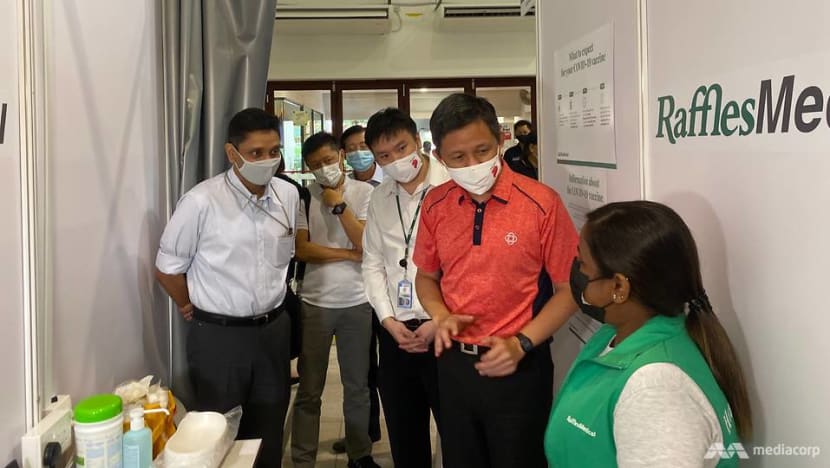 Govt targeting one community vaccination centre in every town by end-March: Chan Chun Sing Govt targeting one community vaccination centre in every town by end-March: Chan Chun Sing