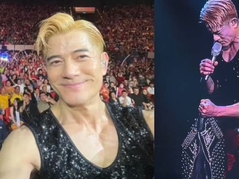 Aaron Kwok, 58, shows he's still in really good shape at Genting concert