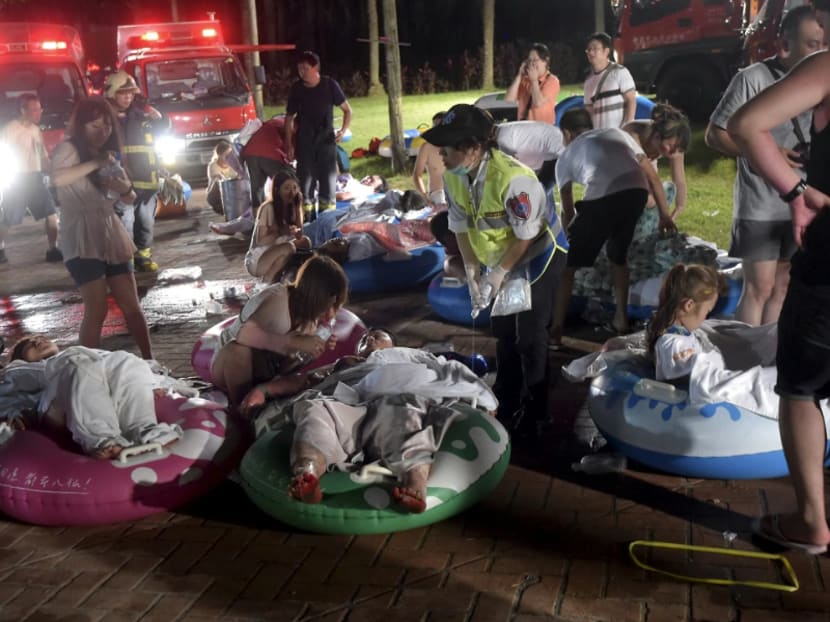 Gallery: Fire injures scores attending party at Taiwan water park