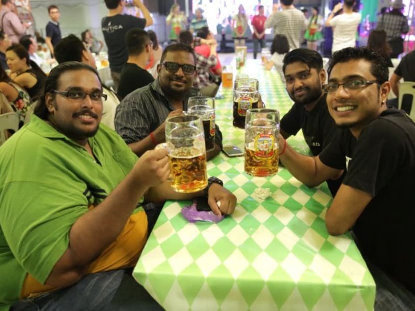 Beer lovers enjoying their brew at the previous beer festival. Photo: Malay Mail Online