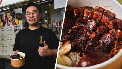 Decadent Pork Belly Rice & Deep-Fried Lor Bak By SIA Steward Turned Hawker