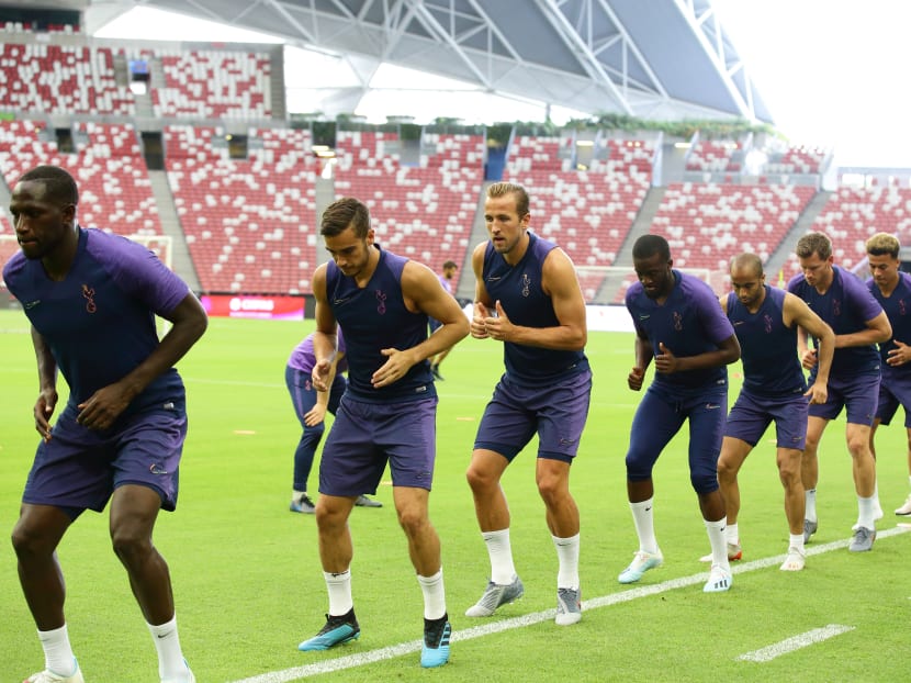 Photo of the day: Tottenham Hotspur players at a training session at the Singapore National Stadium on July 19, 2019.