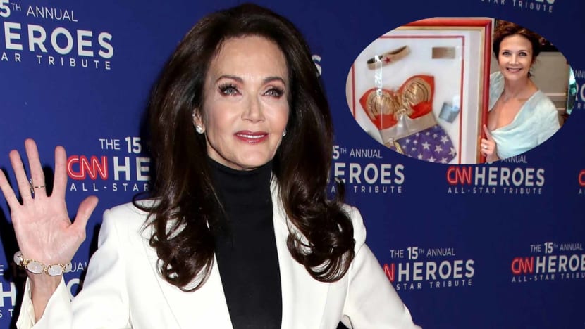 Lynda Carter Framed Her Wonder Woman Costume: “Break Glass In Case Of Emergency”