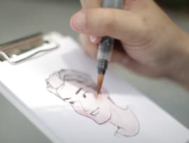 The Stories Behind: Shy urban sketcher gives away portraits of strangers to ‘make them happy’