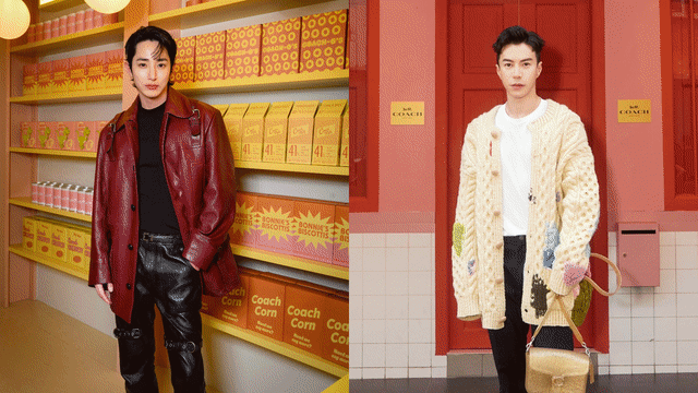 韩星李洙赫同王冠逸、欧萱、容启航等添星光　全球首家Coach Cafe本地开业
