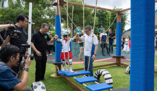 PCF Sparkletots at Joo Chiat launches outdoor learning programme with obstacle course, animal care