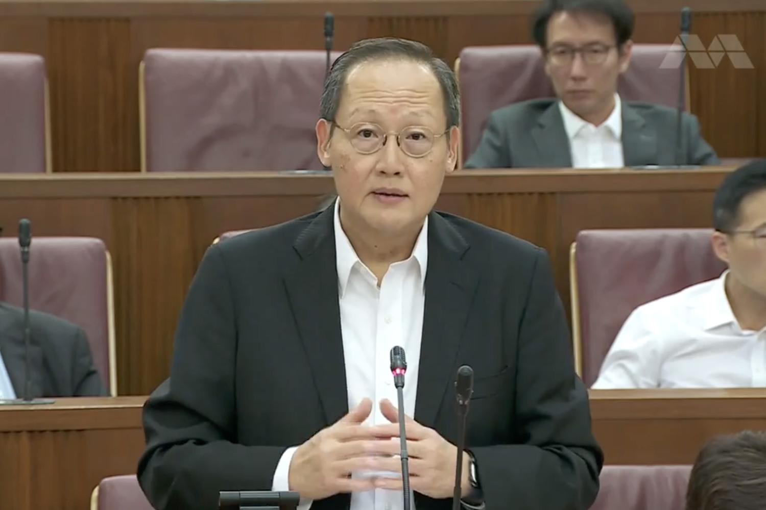 Manpower Minister Tan See Leng speaking in Parliament on Sept 12, 2022.