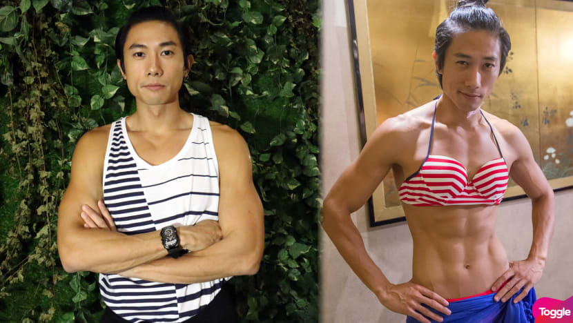 Desmond Tan goes from hunky duke to bikini babe