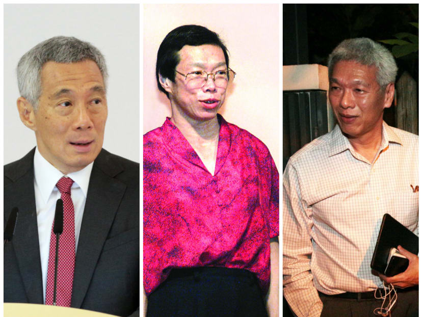 PM Lee Hsien Loong (left), Dr Lee Wei Ling and Mr Lee Hsien Yang. TODAY file photos