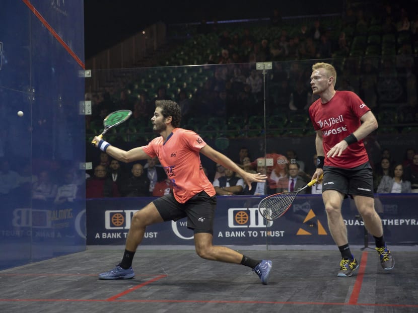 Players taking part in a squash competition in Cairo, Egypt in 2019.