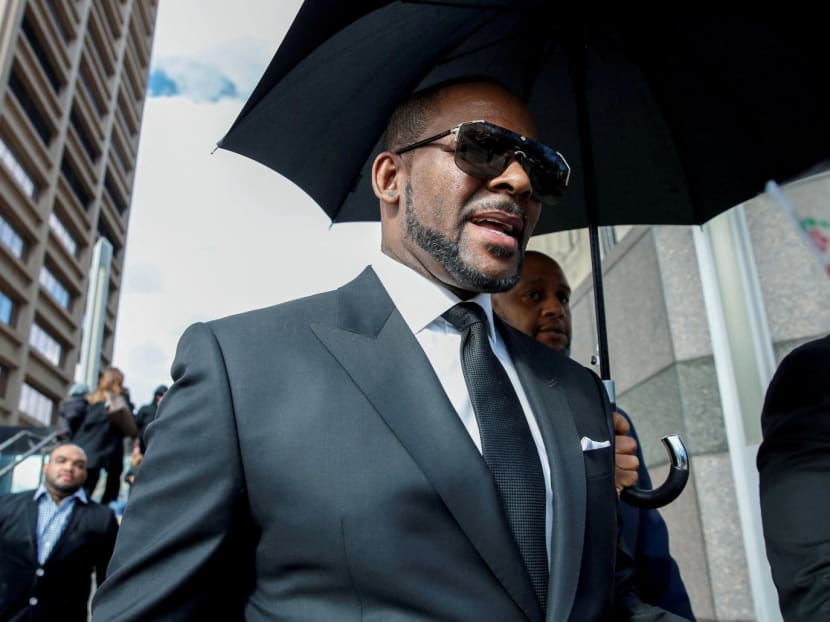 Grammy-winning R&amp;B star R. Kelly leaves the Cook County courthouse after a hearing on multiple counts of criminal sexual abuse case, in Chicago, on March 22, 2019.