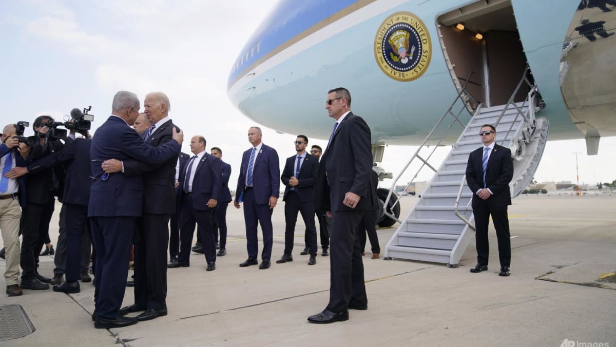 Biden lands in Israel as Middle East turmoil grows following hospital explosion in Gaza
