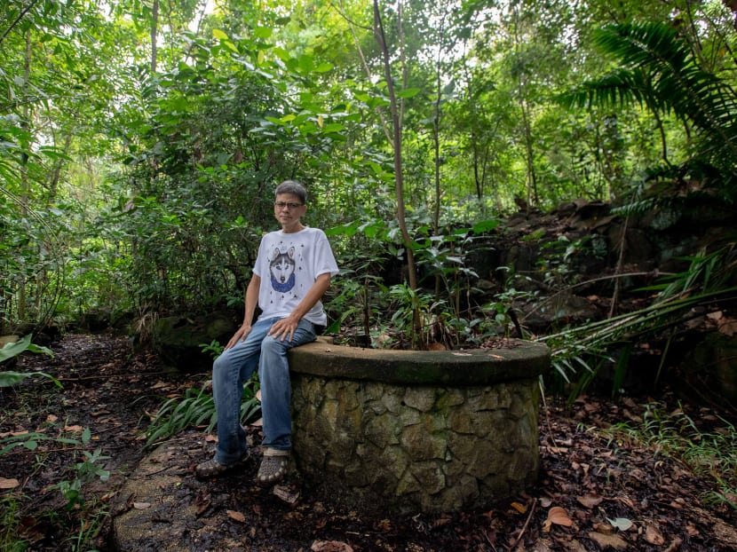 Mr Jimmy Tan poses for a photo at the abandoned Bukit Batok Hillside Park. The 47-year-old has launched a petition calling for a greater part of it to be protected from development. Mr Jimmy Tan poses for a photo at the abandoned Bukit Batok Hillside Park. The 47-year-old has launched a petition calling for a greater part of it to be protected from development.