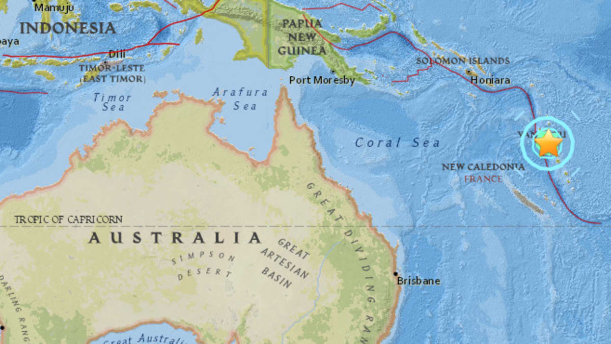 7.0-magnitude Earthquake Hits Vanuatu, Tsunami Warning Issued: USGS - TODAY