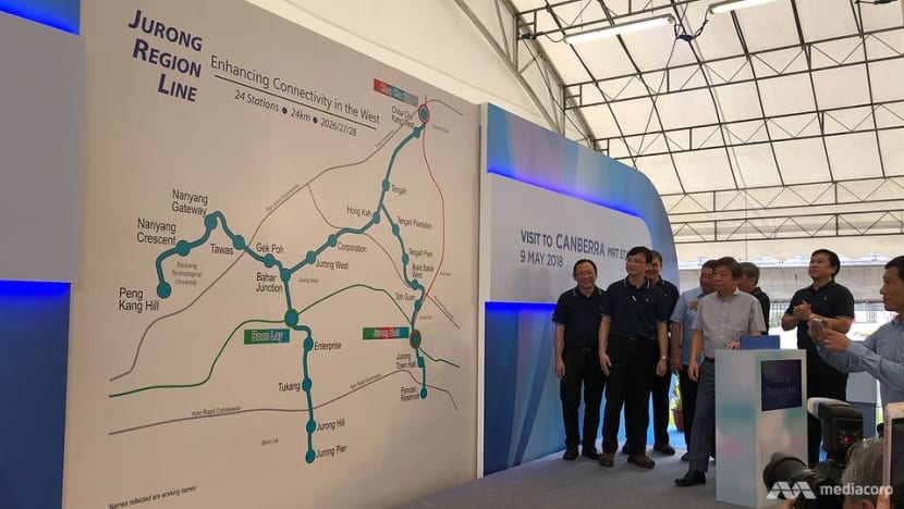 Jurong Region Line to serve NTU, Tengah estate, Jurong Industrial Estate Jurong Region Line to serve NTU, Tengah estate, Jurong Industrial Estate