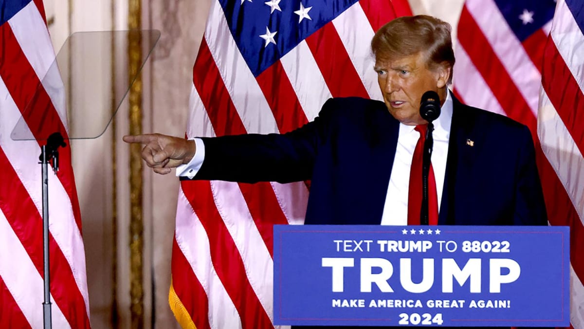 Donald Trump launches 2024 White House bid CNA