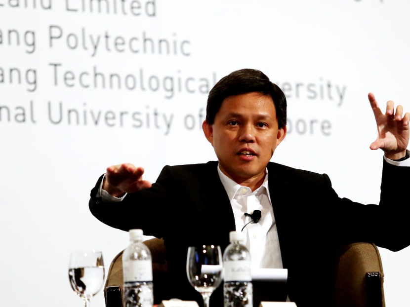 Minister for Social and Family Development Chan Chun Sing shares his views at a dialogue session at the Institute of Policy Studies’ (IPS) Singapore Perspectives conference today (Jan 26). Photo: Ernest Chua