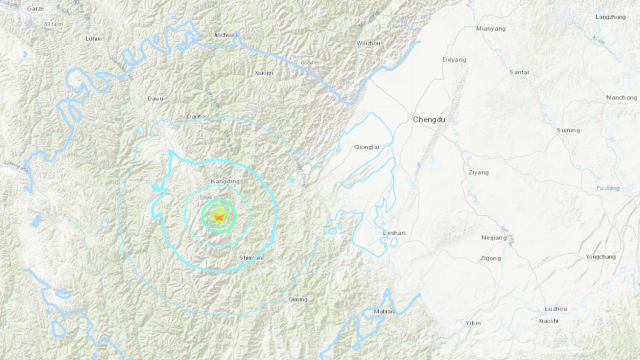 中国四川发生5.6级地震