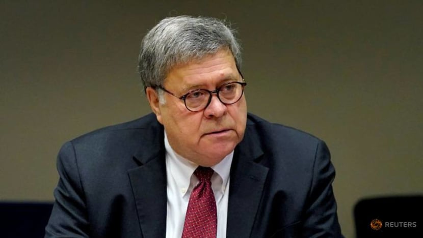 Trump says Attorney General Barr resigning, will leave before Christmas