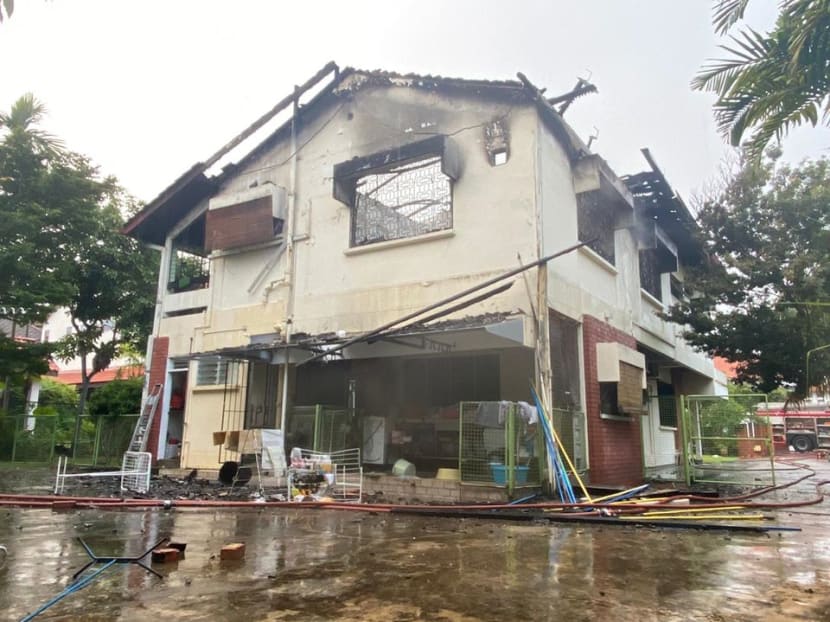 When the firefighters reached the site, the fire was “well alight and burning through the roof of the house” and they had to put on breathing apparatus before proceeding cautiously to reach the seat of the fire, SCDF said.