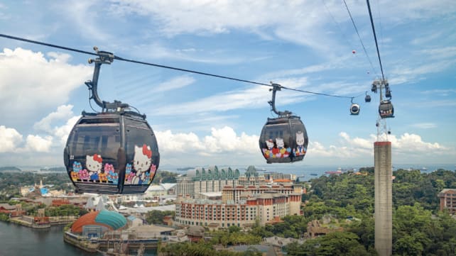 Take a ride on Hello Kitty-themed cable car cabins from Jun 1