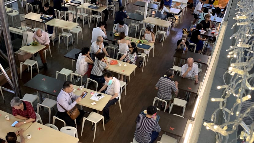 Dining in while unvaccinated: Negative COVID-19 result a must unless eating at hawker centres, coffee shops