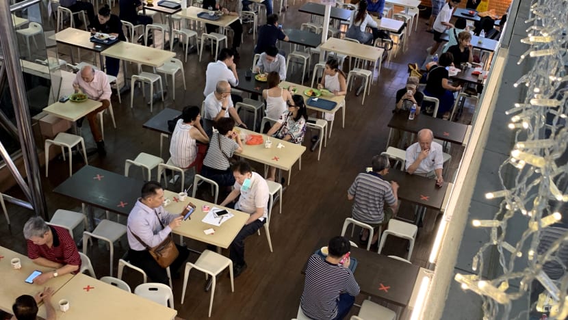 Unvaccinated people not allowed to dine in at hawker centres, enter shopping malls from Oct 13