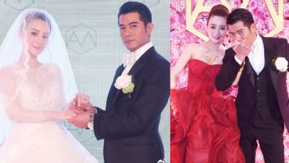 Aaron Kwok, 56, & Moka Fang, 34, Share Never-Before-Seen Pictures From Their 2017 Wedding