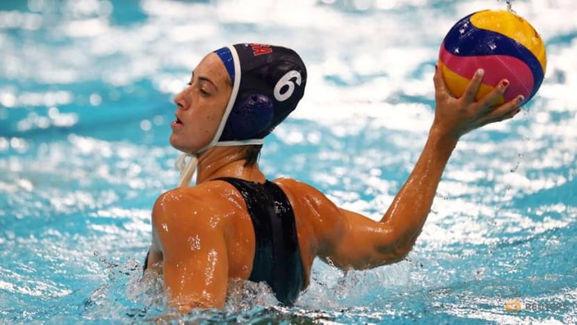 Olympics-Water polo-Nursing broken nose, US women's team captain fights on