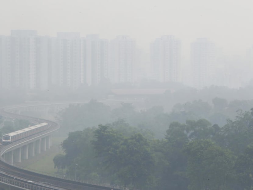 Haze in Jurong, Singapore in 2015. A report by the Singapore Institute of International Affairs noted that the severe haze episodes in 1997 and 2015 were made worse by El Nino, and 2019 is forecasted to be an El Nino year.