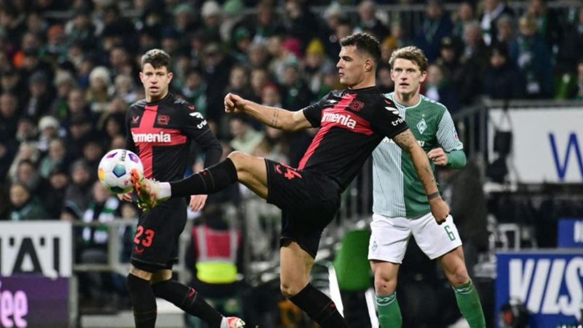 Leverkusen cruise past Werder Bremen to lead Bundesliga title race - CNA