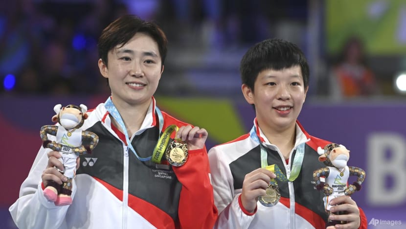 Singapore’s Feng Tianwei and Zeng Jian win table tennis doubles gold at Commonwealth Games
