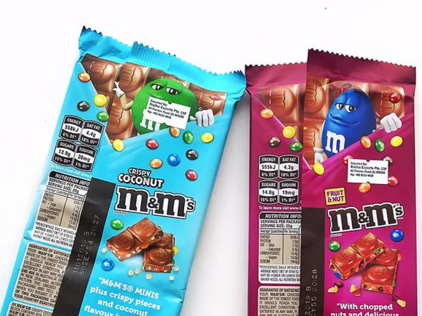 M&M's Chocolates: Crispy Mint, Crispy and Crispy Coconut Candy Bar
