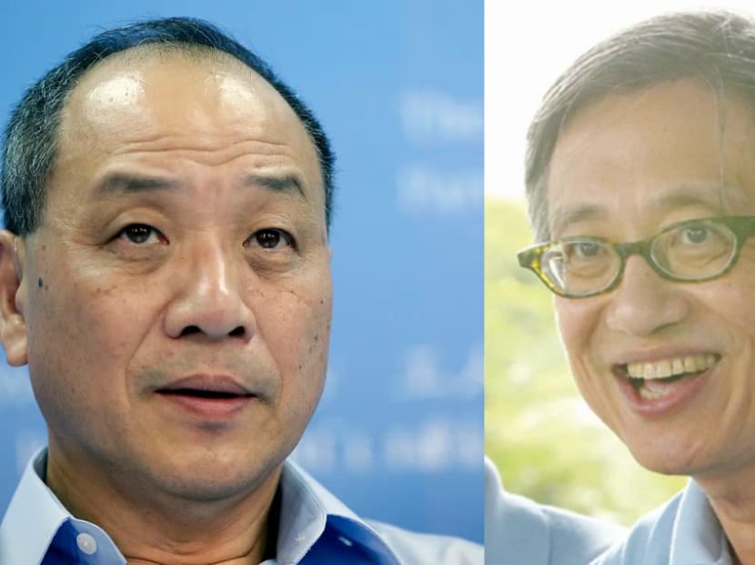 WP chief Low Thia Khiang (left) and fellow Aljunied GRC MP Chen Show Mao. TODAY file photos