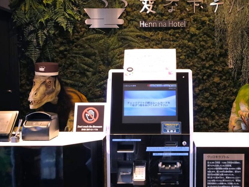 Robotel: Japan hotel staffed by robot dinosaurs Robotel: Japan hotel staffed by robot dinosaurs