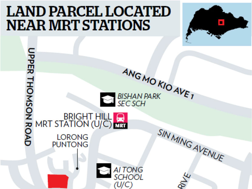 The land parcel is located near MRT stations.