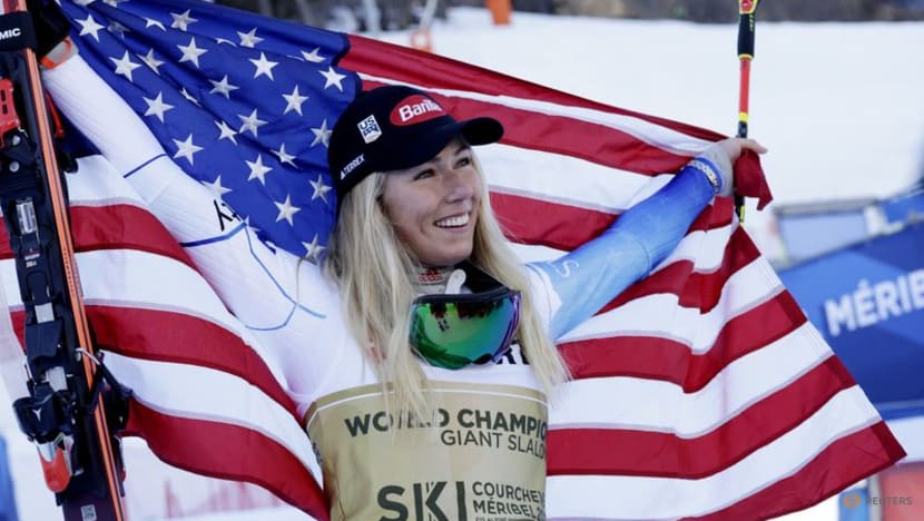 Shiffrin wins first giant slalom gold at world championships