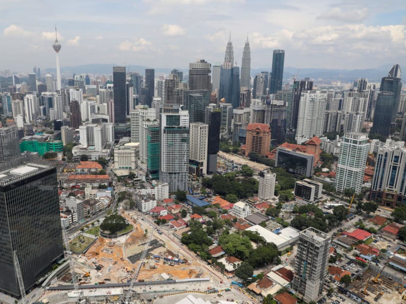 A view of the city skyline in Kuala Lumpur.