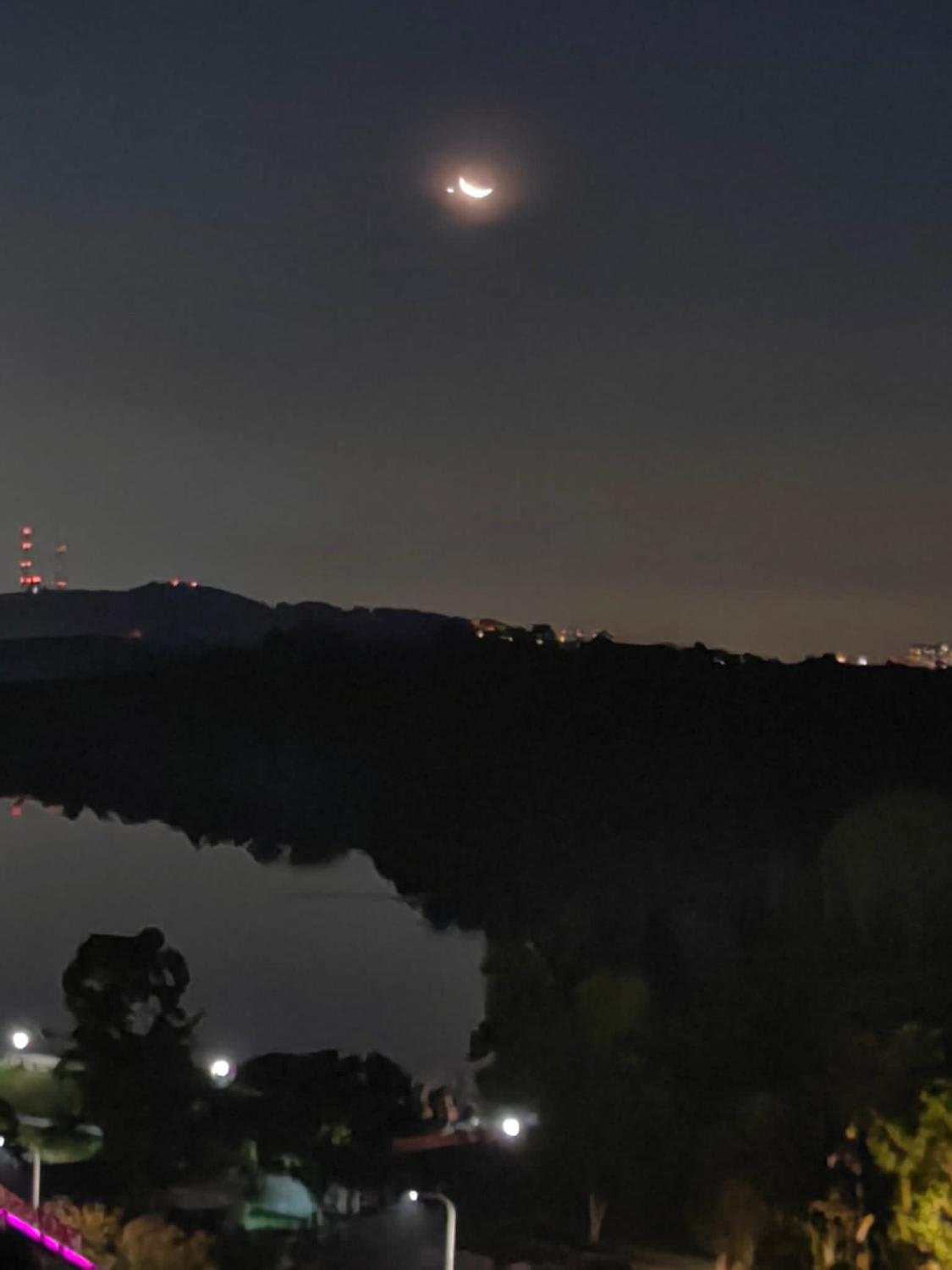 In pictures: Venus at the tip of a glowing crescent moon over